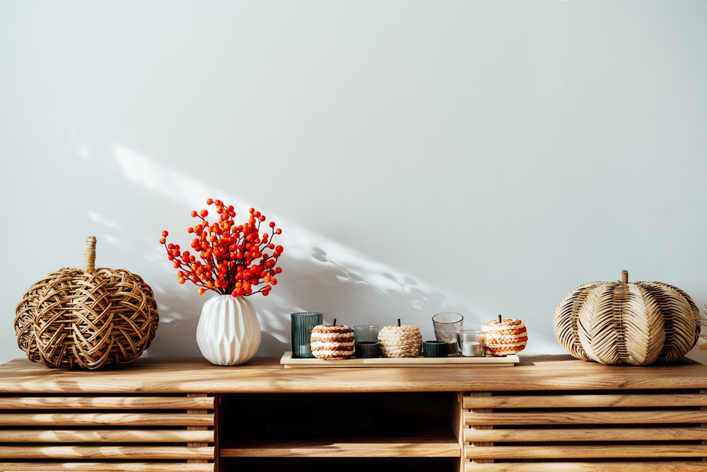 How do you keep fall decor from feeling too themed